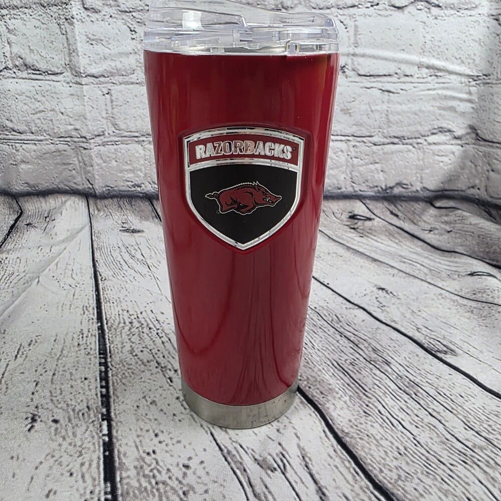 Arkansas Razorbacks 20 Oz  Stainless Steel Travel Cup